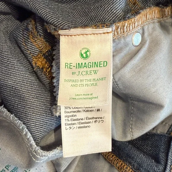 JCrew Wide Leg Classic Blue Trouser Jean | Size 27, 25” Inseam EUC - Picture 6 of 6